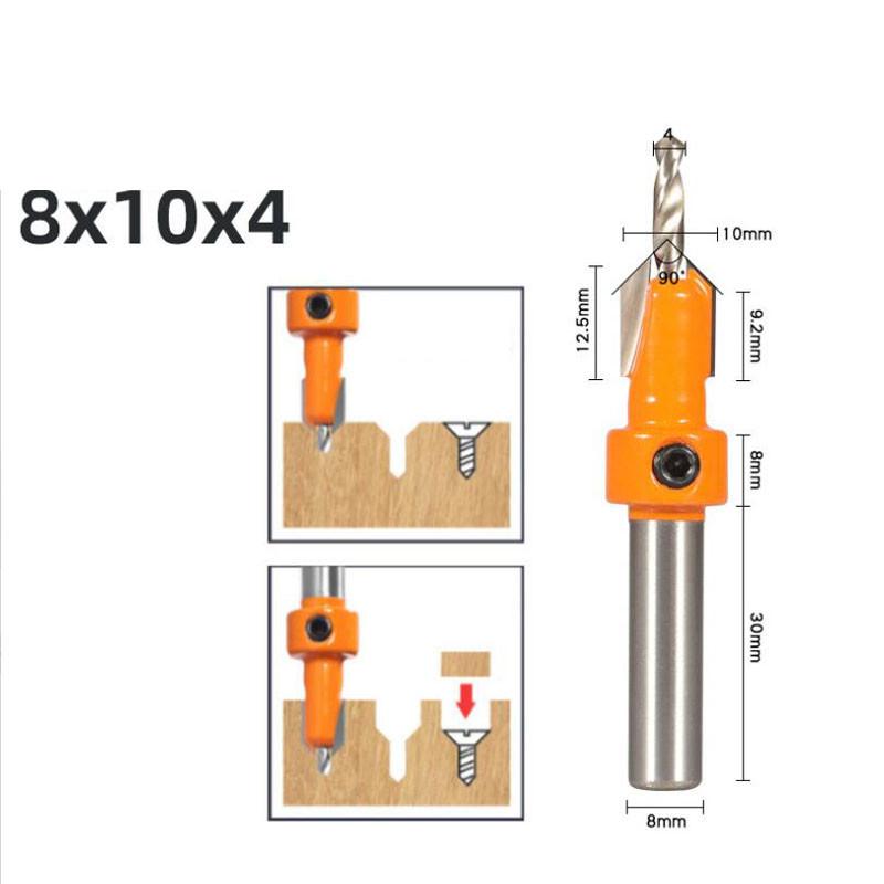 

Фреза с зенковкой, винт, HSS, деревообрабатывающий экстрактор Remon, снос для фрезы по дереву, хвостовик 8 мм 5pcs 8mm оранжевый