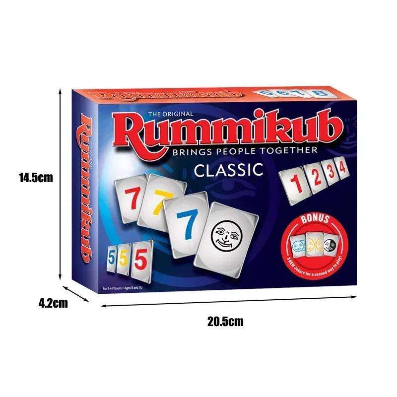 Rummikub Rummy Dlaždice Rodinná Hra Strategie a Štěstí Podporuje STEM Dovednosti pro Dospívající Dospělé Zábava