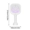 USB Rechargeable Electric Bug Zapper UV Light Mosquito Killer Lamp Mini Insect Racket  Summer