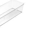 Drawer Storage Trays Durable Transparent Plastic Drawer Storage Divid Box for Kitchen Large Rectangle Box