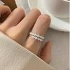 Women's 925 Sterling Silver Retro Ring - Light Luxury, Colorfast, Versatile, High-End.