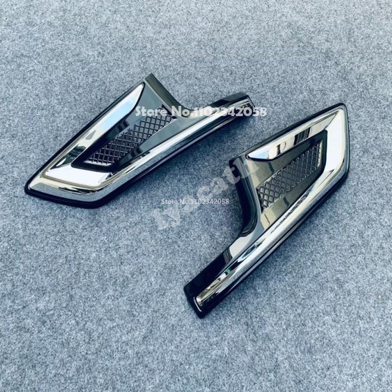 For Nissan SERENA C28  2024 ABS chrome Front bumper air intake spoiler decorative frame front fog light lamp cover sticker