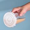 500ml Disposable Plastic Beverage Cups with Flat Lids