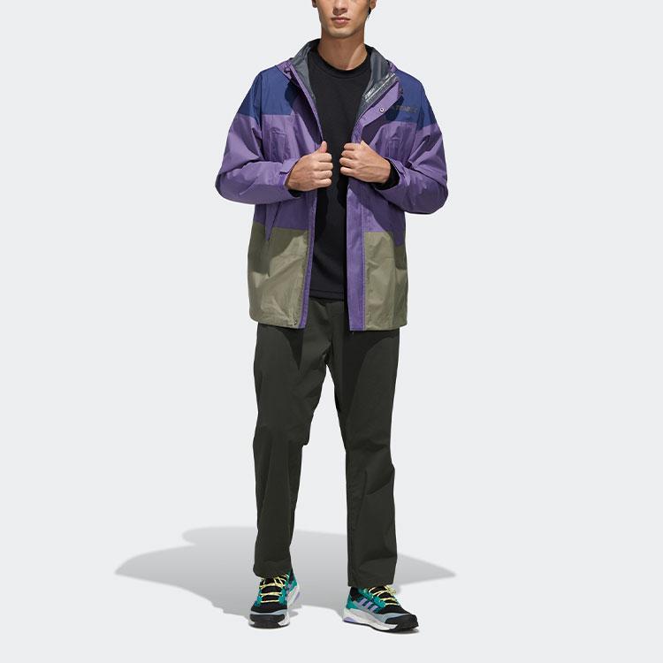 Adidas Jackets Men's Technology Purple Hooded Moderate Other FN0832