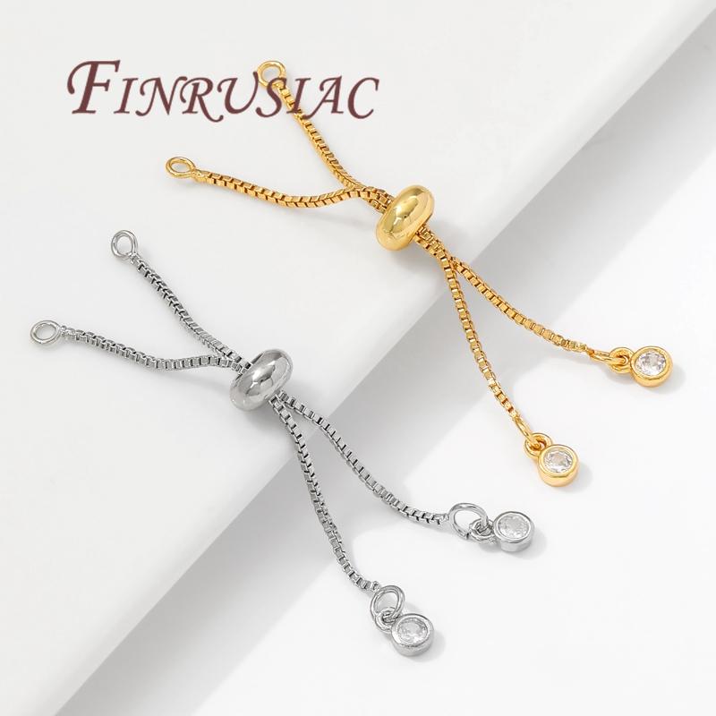 18K Gold Plated Box Chain Extension Chain For Jewelry,Adjustable Chain Extender For Bracelets Accessories,DIY Necklace Findings