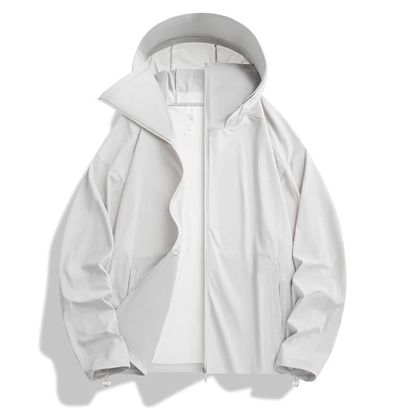 Jaqueta de Nylon com Capuz Leve Unissex 2026: Roupa de Verão Respirável e com Proteção UV