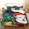 Christmas Bedding Set Duvet Cover Polyester Comforter Cover Pillow Case 3D Queen King Double Full Twin Single 3PCS 2PCS Bedroom