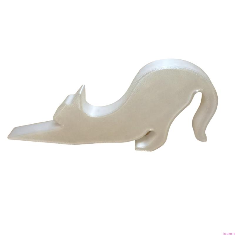 

Creative Doorstop Door Bumper Cats Shaped Door Stop With NonSlip Base Perfect For Indoor Space білий