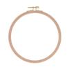 Beech Wood Cross Stitch Hoop Gold Plated Brass Screw DIY Embroidery Hoop  For Punch Needle Craft