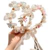 Kinder Prinzessin Kranz Floral Perle Band Stirnband für Mädchen