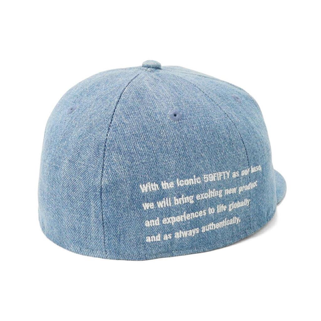 New Era 59FIFTY CLASSICNE Washed Denim 7 5950 CLASSIC NE REAR EMB NER36C5965 Cap, 1/2 Count, WDNM, 14388870,