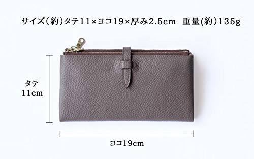 CCOMPANY LIMITED Women's Long Wallet with Coin Purse and Card Case, Lupo 2 Second, Italian Leather (Navy)