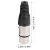 Akozon 20 Pieces 3-Pin XLR Solder Type Connectors Zinc Alloy Silver Microphone Sound Cable Plugs Ultra-Low Noise Suitable for Sound Setups