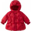 DAVE & BELLA Girls' Chinese Style Red Winter Hooded Down Jacket