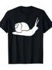 Men'S Snail Pattern T-Shirt - Comfortable Crew Neck, Machine Washable Casual Tee, Suitable for All S