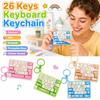 Cartoon Fingertip Button Keyring Mini Stress Relief Fidget Toy Sensory Clicker Toys  Backpack Decor