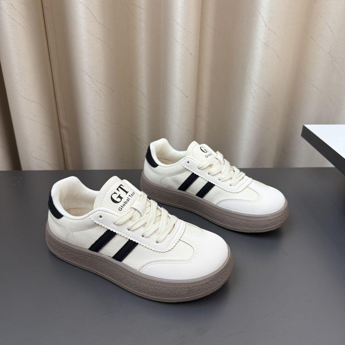 

Женские ретро кроссовки на толстой подошве в немецком стиле - 2025 осенняя мода, легкие кроссовки для скейтборда с мягкой подошвой 41