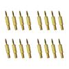 12PCS 3.5mm Male Plug Audio Cable Connector w/Spring Coax Cable Audio Solder Adapter, 1/8" Audio Male Plug Headphone Male Plug, Gold Plated