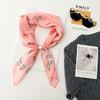 Summer imitation silk satin silk scarf magnetic suction silk scarf lazy silk scarf long necklace decorative thin scarf