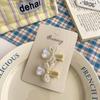 Korean Pearl Knot Heart Hair Clip: Elegant High-Class Accessory for Bangs and Side Hair