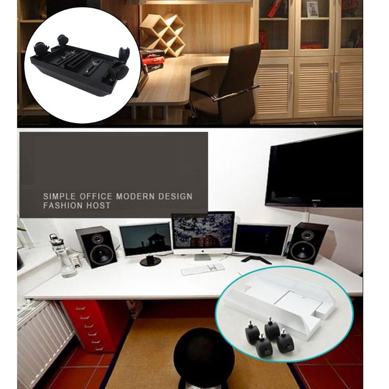 Computer Tower Stand CPU Cart with 4 Caster Wheels for Home Office Under Desk