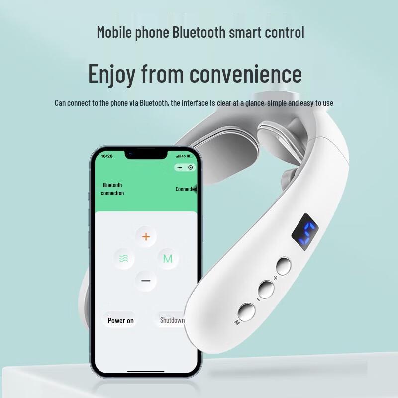Jiancheng Smart Voice Bluetooth Neck Massager CN plug (adapter included)