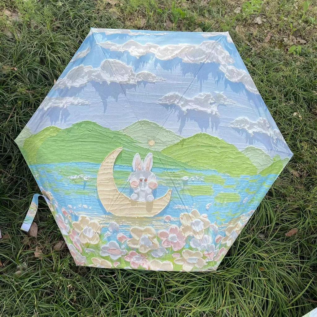 50% Reducere Umbrelă Mini Ultralight de Soare pentru Femei - Compactă, Portabilă, Design Capsulă Pliabilă