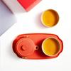 Chinese Style Matte Glaze Tea Set with Tray