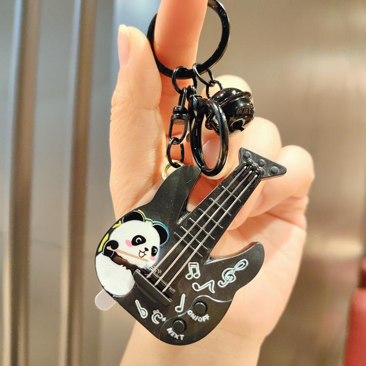 Mini Handheld Guitar Game Keychain Claw Machine Pendant for Kids