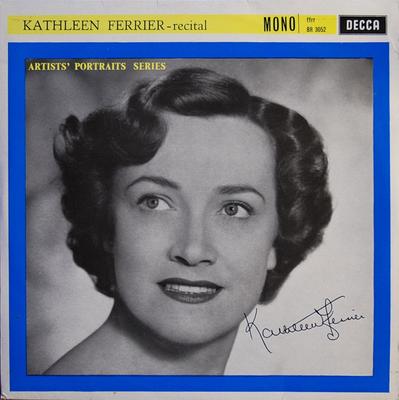 10-inch Plaat KATHLEEN FERRIER Kathleen Ferrier Recital BR6052 decca 1963 VK Klassiek Gebruikt