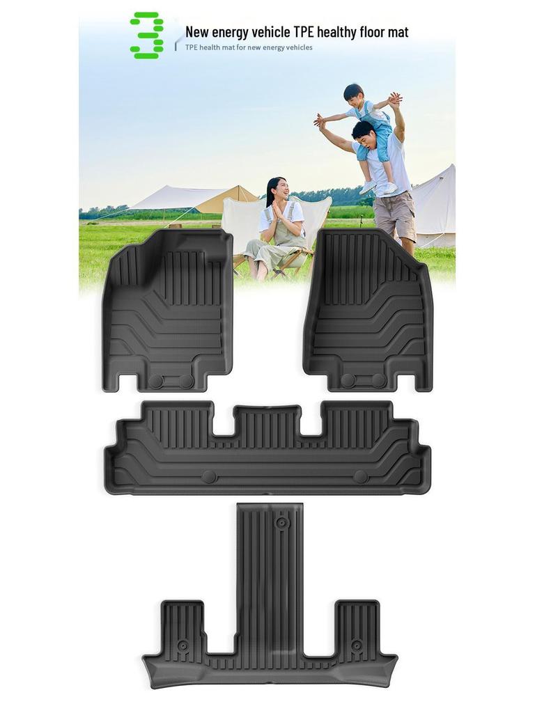 Custom All-TPE Floor, Trunk, and Seat Back Mats for 24 Nissan Land Cruiser Models