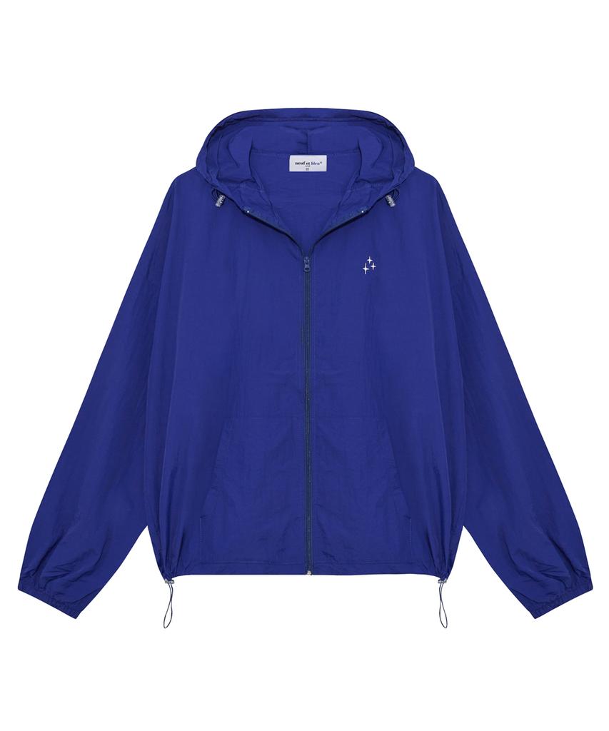 Neufetbleu Neb Windbreaker Hoody Jacket (Cobalt Blue)