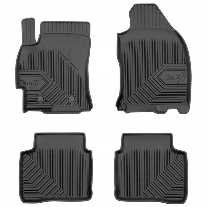 Rubber Mats Skoda Rapid Spaceback 2012-2019 Trough 77