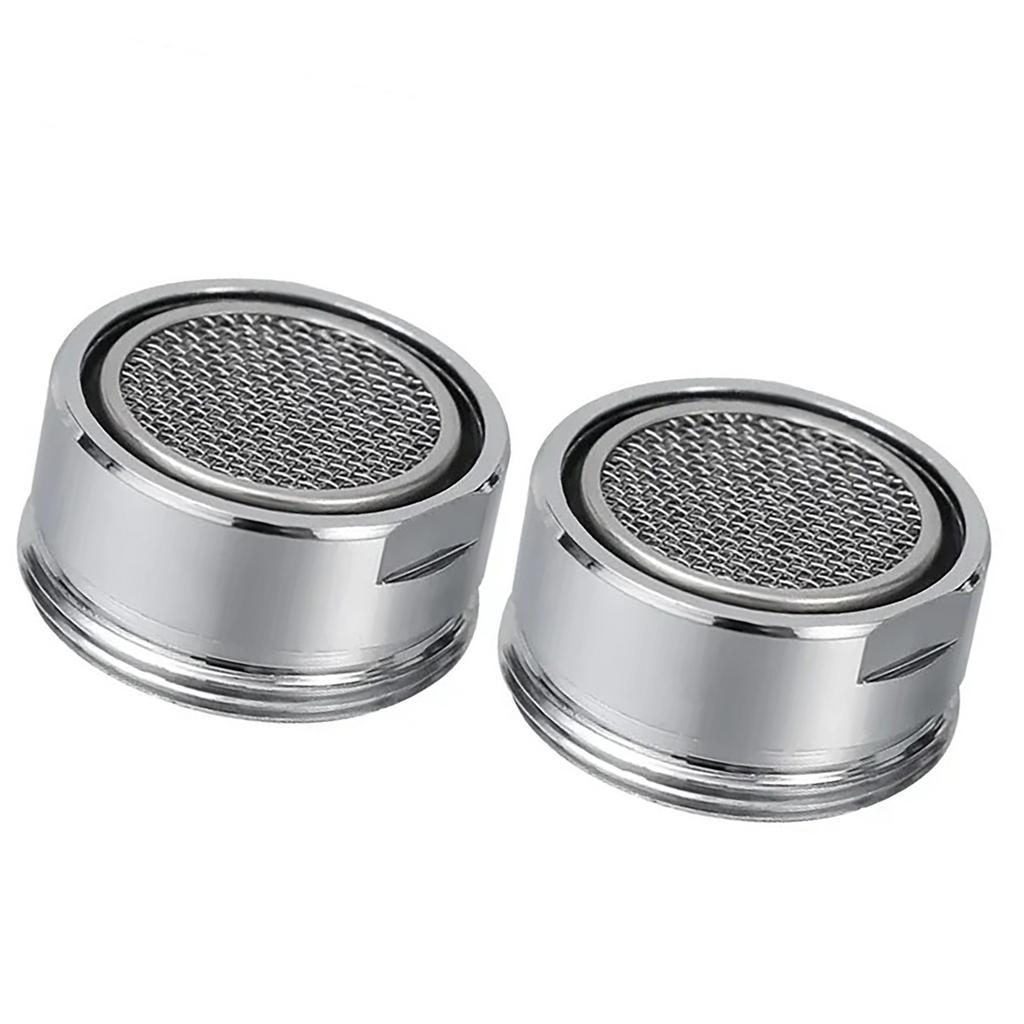 Sturdy Brass Water Saving Faucet Aerator 24mm Thread Bathroom Tap Bubblers with Replaceable Filter Nozzle Daily Use