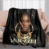 1PC Custom Name Golden Dreams Shine Bright outdooor Flannel blankets Throw Blanket All-Season Throw Gift Bedspread for Couch, Bed, Camping Holiday Bir