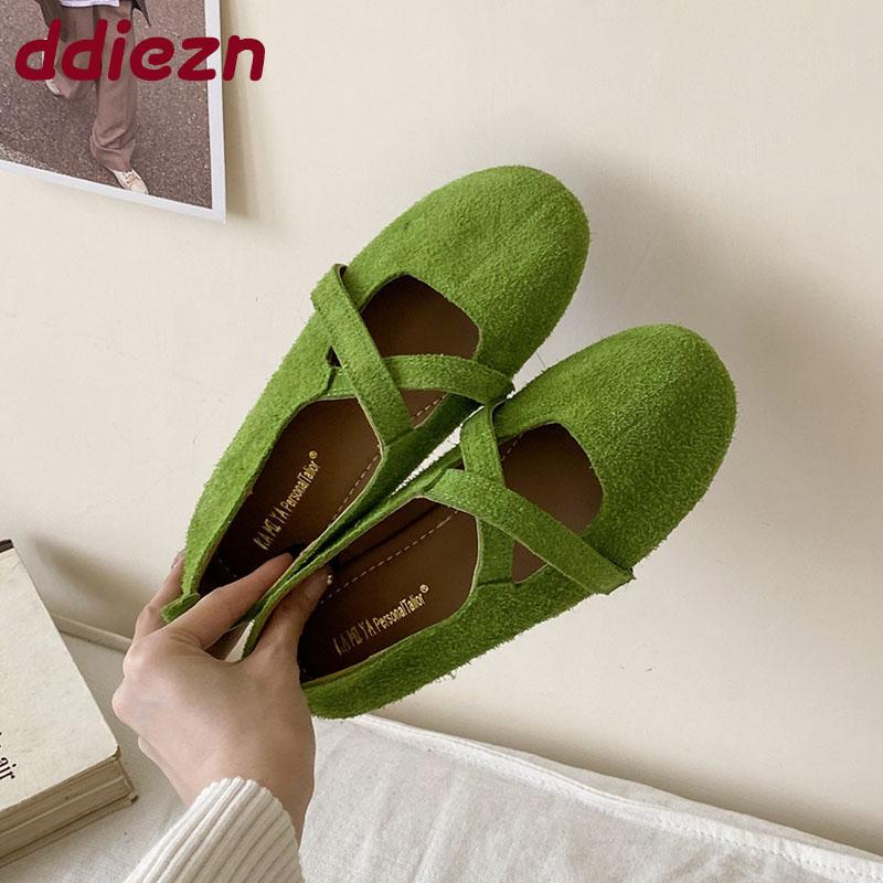 Fashion New Fashion Shallow Ladies Flats With Shoes Casual Soft Female Slip On Footwear Round Toe Women Ballet Flats Shoes