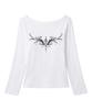 Ijeulum Adore Me Two-Way Boat Neck Long Sleeve (Ivory)