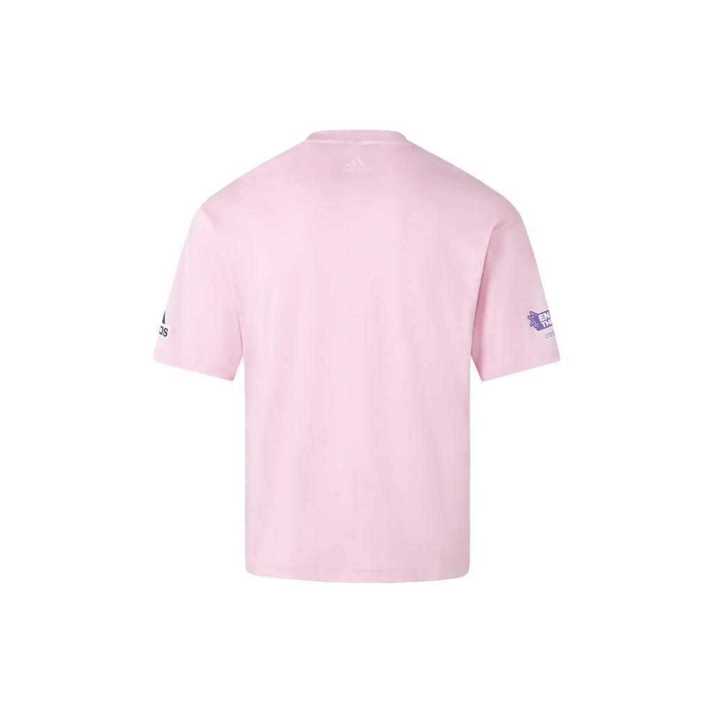 Adidas T Shirt Unisex Clear Pink JE0952