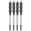 4 Stück Holzbearbeitungsbohrer Metall Lochsäge Schneckenbohrer 4?Fulte 4?Schlitz Sechskantschaft Fräswerkzeug 15mm