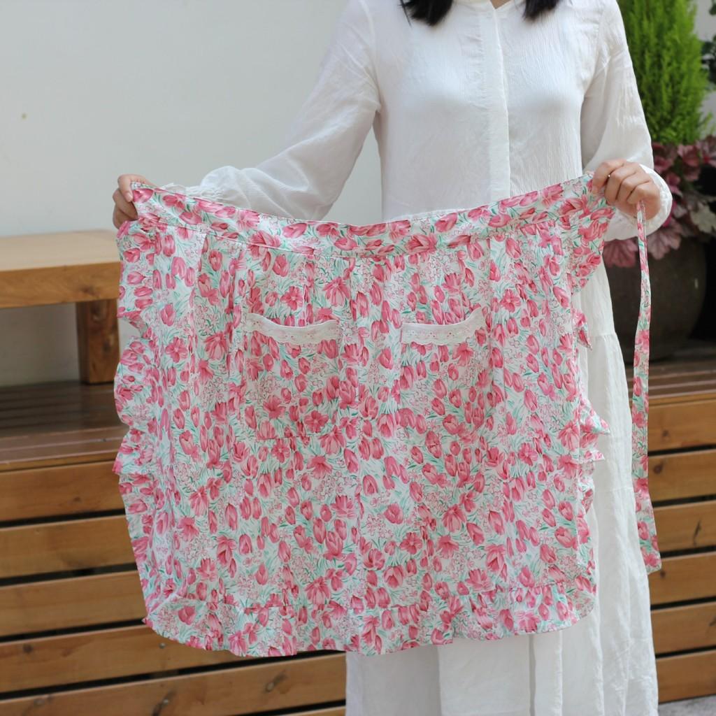 Cotton Half Apron For Kitchen Protects Clothing In Home Cooking