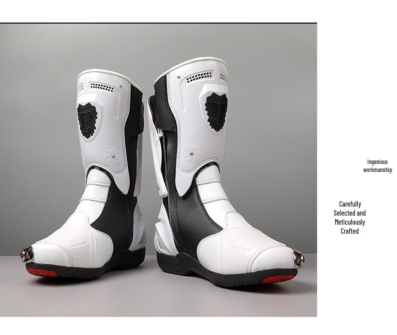 Motorrad-Stiefel für Herren und Damen für alle Jahreszeiten - Offroad-Renn-Kurzstiefel