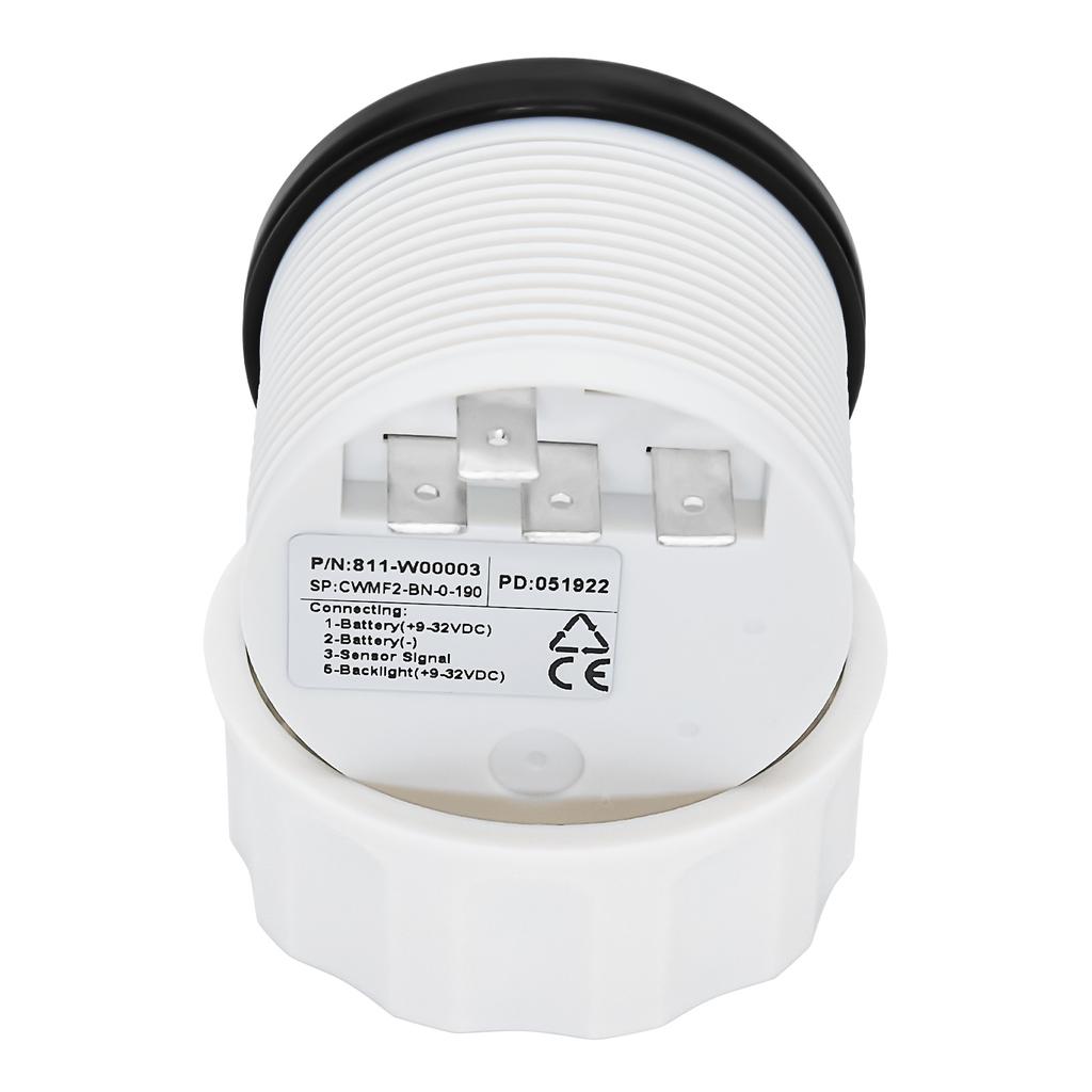 100-500mm Stainless Steel Marine Fuel Level Gauge Sensor Fit Boat Car Fuel Level Gauge Meter 0-190ohm with Red Backlight 9-32V