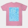 T Shirt Women Light Blue Pina Swirls Harajuku Print Kawaii Tshirt Summer Short Sleeve Female T-Shirt Top Tee