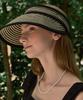 NONLOCAL Gold Label Point Rattan Sun Visor - Stripe