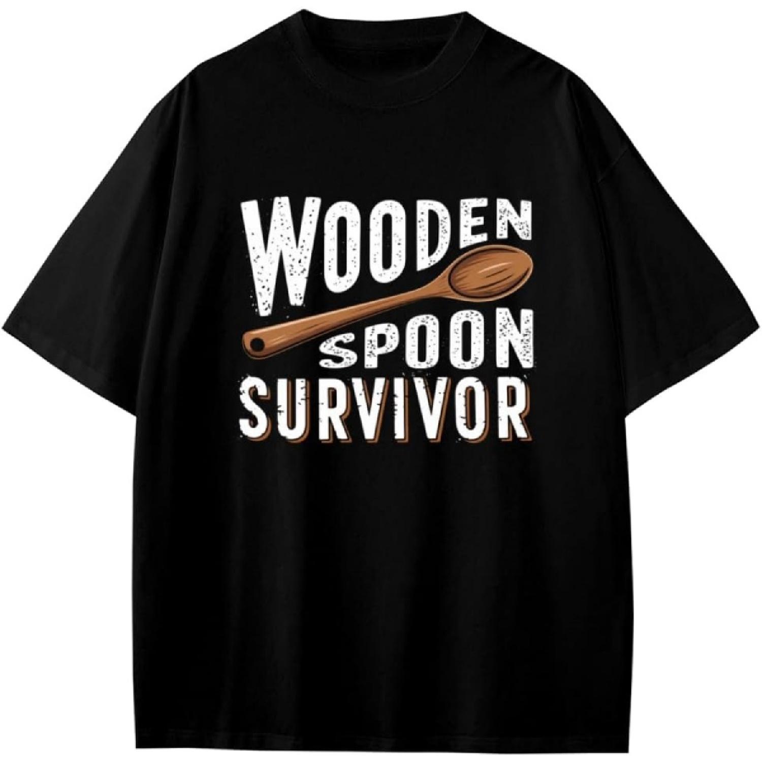 Funny Wooden Spoon Survivor Anime Gift Girls Boys Teens T-Shirt XXXXXL разноцветный