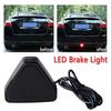 Universal F1 Style Triangle 12 LED Rear Stop Tail 3rd Brake Strobe Light Black