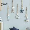 Seaside Inspired Wall Decor Wooden Starfish Hanging Decoration Nautical Coastal Ornament Ocean Nursery Theme Art for Home Beach Lake House
