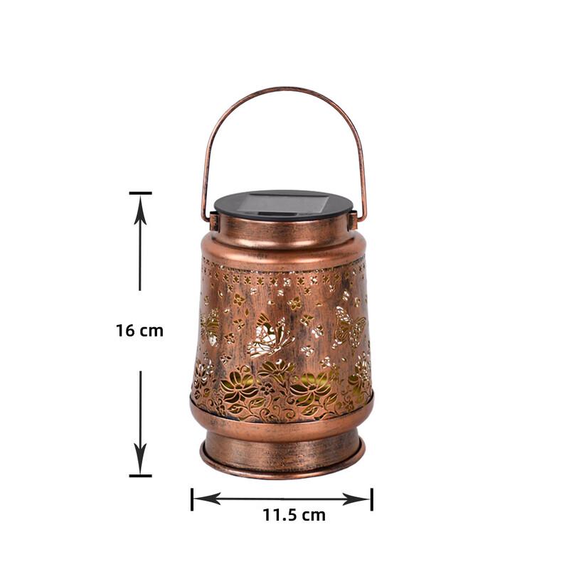 Solar Iron Art Outdoor Lantern