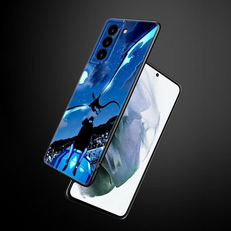 Anime Solo Leveling Phone Case For Samsung Galaxy S22 Pro S21 S20 Ultra FE S10 Lite 5G S10E S9 S8 Plus Soft TPU Black Cover