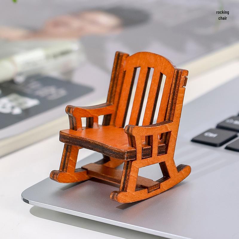Frog Rocking Chair Cute Healing Decoration – Desktop Ornament for Office or Home
